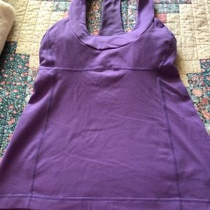 Purple Lululemon tank size 8